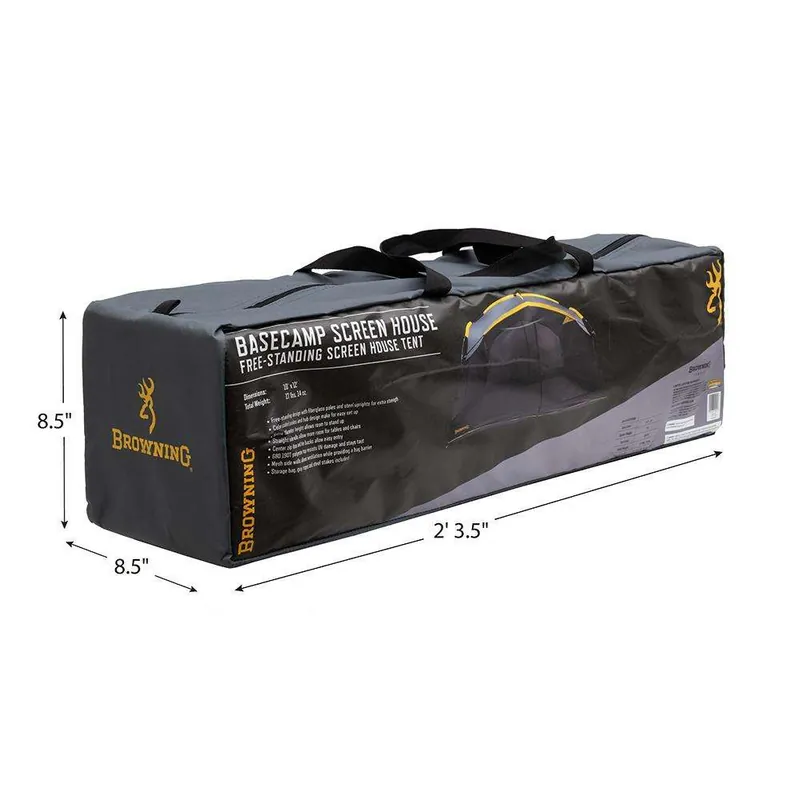 Alps Browning Camping Basecamp Screen House Charcoal/Gold 10'x12'