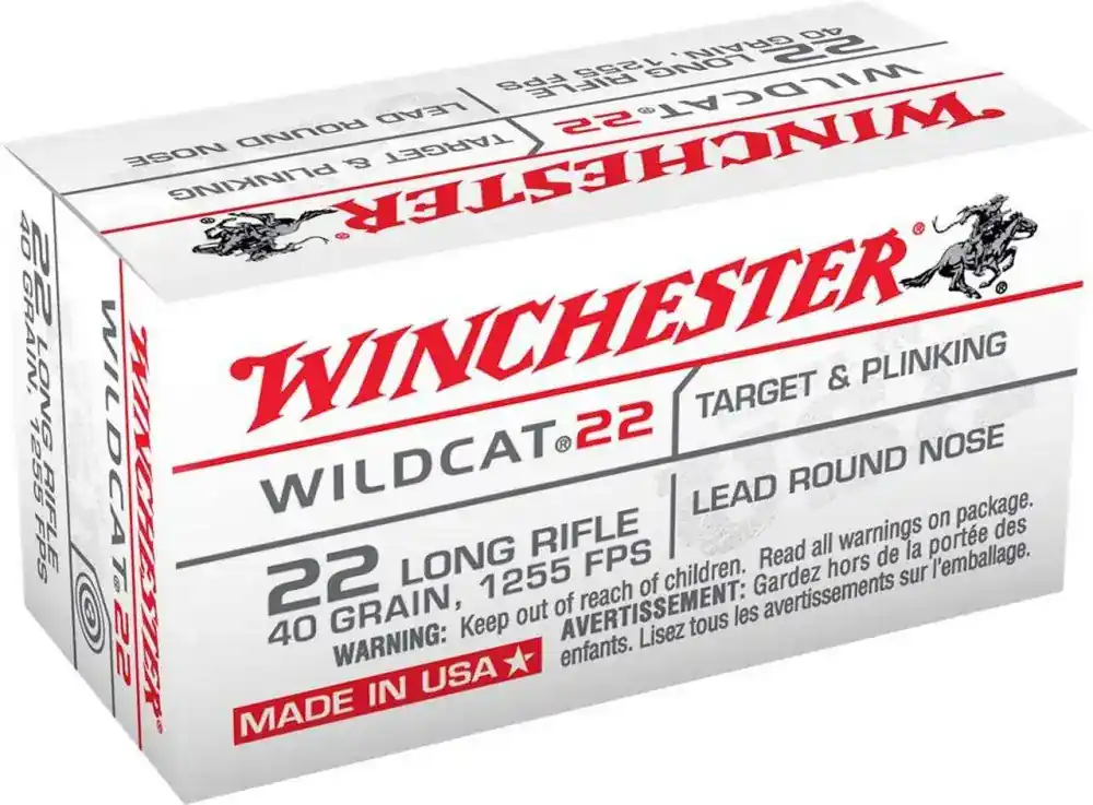 22 LR 40 GR WHITE BOX ROUND NOSE 50 RND