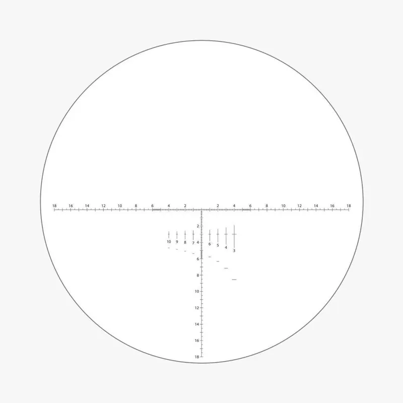 Ares G2 UHD 22x eye piece with mil reticle