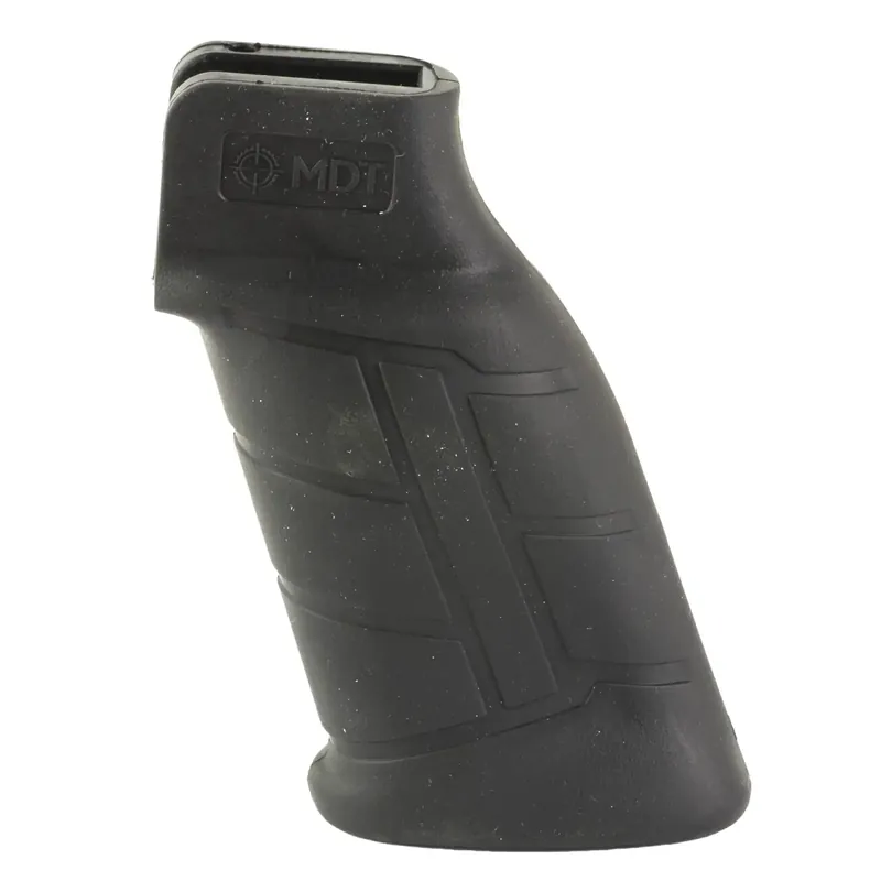 Mdt Sporting Goods Inc 103419BLK Elite Pistol Grip Black Polymer, Integrated Palm Swell, Fits AR Platform