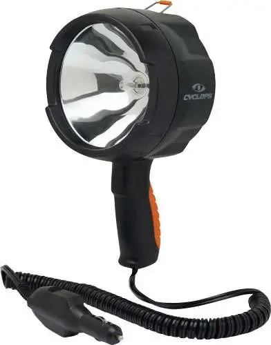 Cyclops CYCHS140012V Spotlight 12V Direct 1400 Lumens Halogen ABS Polymer Black 12 Volt