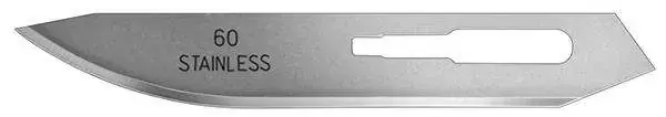 Havalon SSC60XTDZ Piranta Blades 2.75" Stainless Steel 12 Pack