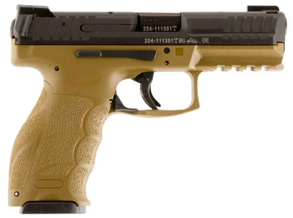 HK 700009FDELEL VP9 9mm Luger 4.09" 10+1 Flat Dark Earth Flat Dark Earth Interchangeable Backstrap Grip 3 Magazines Night Sights