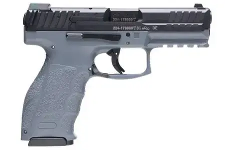 HK 700009GYLEA5 VP9 Gray 9mm Luger Double 4.09" 15+1 Gray Interchangeable Backstrap Grip Black Slide