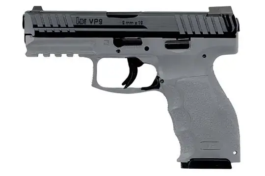 HK 700009GYLELA VP9 *MA Compliant 9mm Luger 4.09" 10+1 Gray Gray Interchangeable Backstrap Grip Night Sights 3 Magazines