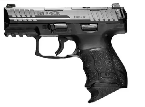 HK 700009KLEA5 VP9 SK 9mm Luger 3.39" 10+1 Black Interchangeable Backstrap Grip