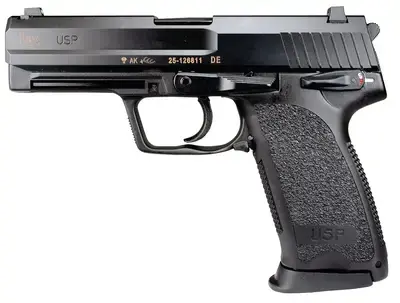 HK 704001A5 USP *CA/MA Compliant 40 S&W 4.25" 10+1 Black Blued Black Polymer Grip