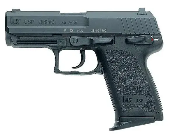 HK 81000341 USP Compact V7 LEM 40 S&W 3.58" 12+1 Black Black Polymer Grip Night Sights No Manual Safety