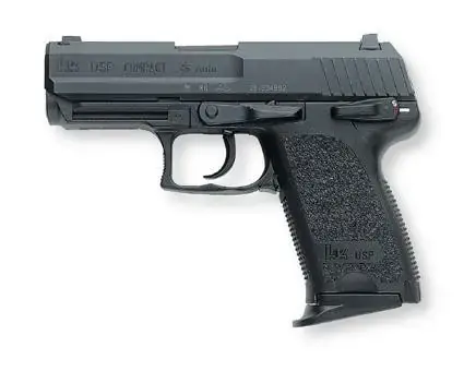 HK 704531LEA5 USP45C Compact V1 45 ACP 3.78" 8+1 Black Black Polymer Grip Night Sights
