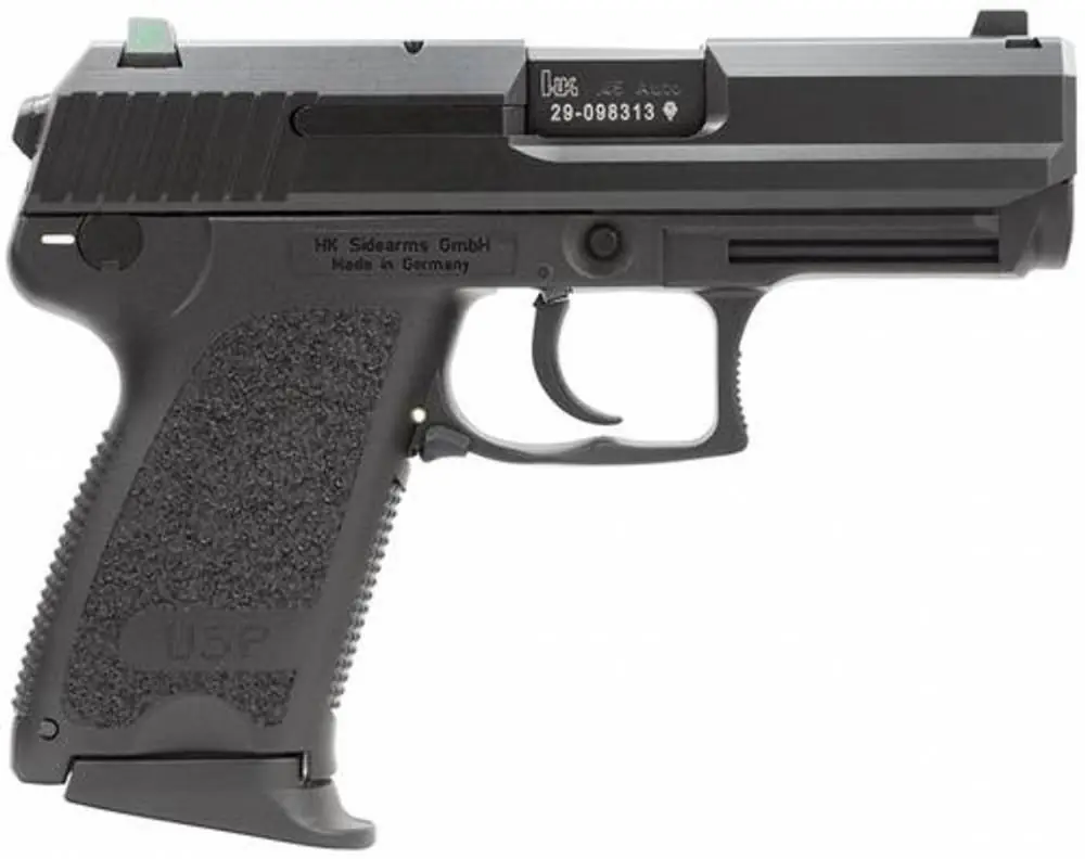 HK 704537LEA5 USP Compact V7 LEM *CA Compliant 45 ACP 3.78" 8+1 Black Blued Black Polymer Grip No Manual Safety