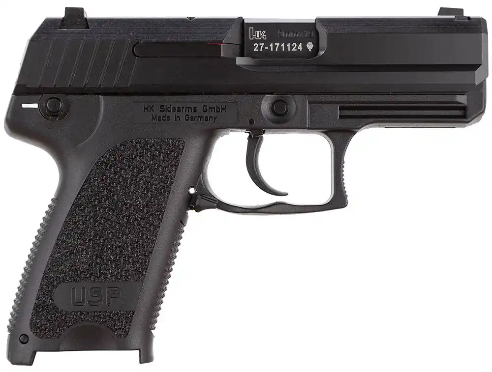 HK 709031A5 USP Compact V1 *CA Compliant 9mm Luger 3.58" 10+1 Black Blued Steel Black Polymer Grip