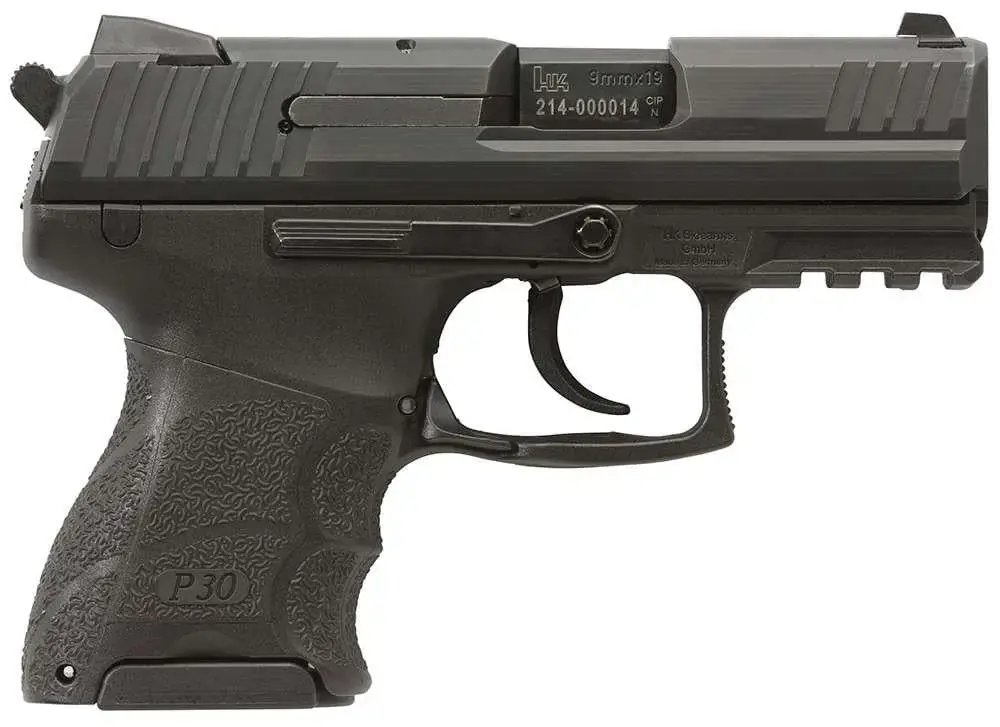 HK 81000086 P30SK *MA Compliant 9mm Luger 3.27" 10+1 Black Interchangeable Backstrap Grip 2 Magazines