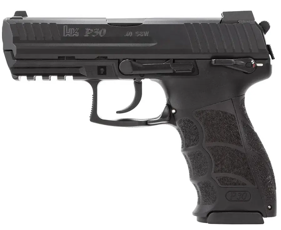 HK 734003SLEA5 P30S V3 40 S&W 3.85" 13+1 Black Black Interchangeable Backstrap Grip Night Sights 3 Magazines