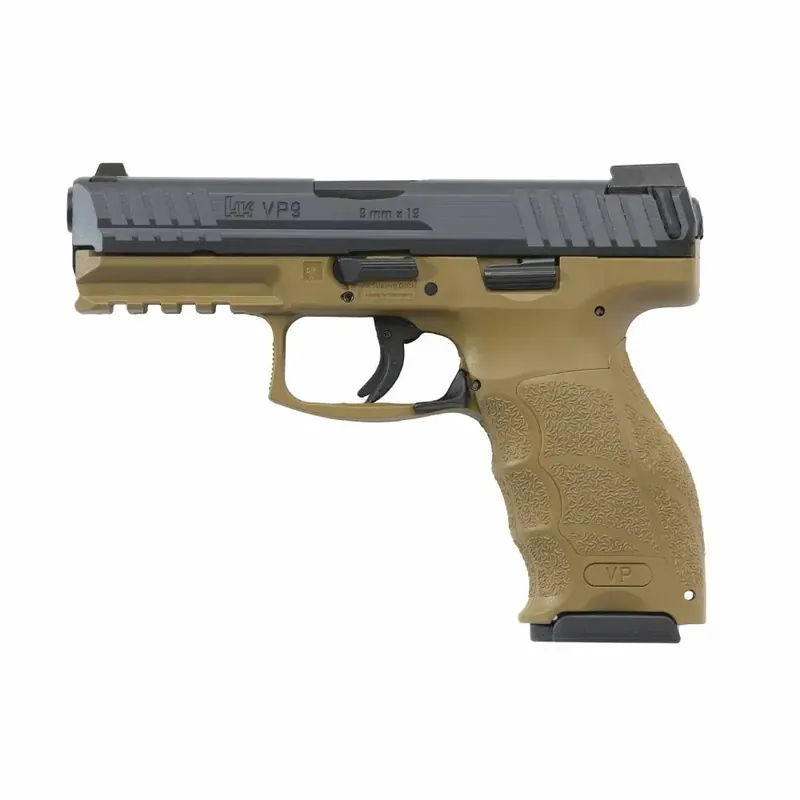 HK 700009FDEA5 VP9 *MA Compliant 9mm Luger 4.09" 10+1 Flat Dark Earth Flat Dark Earth Interchangeable Backstrap Grip
