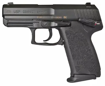 HK M704031A5 USP40C V1 40 S&W 3.58" 12+1 Black Black Polymer Grip