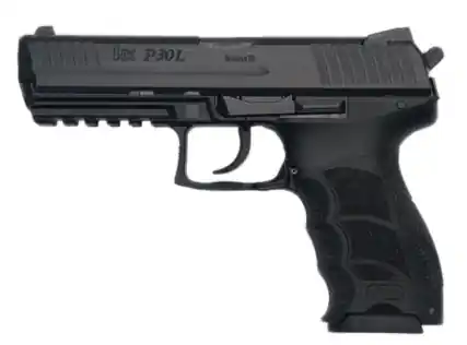 HK M730901LA5 P30L V1 Lite LEM 9mm Luger 4.45" 15+1 Black Black Interchangeable Backstrap Grip