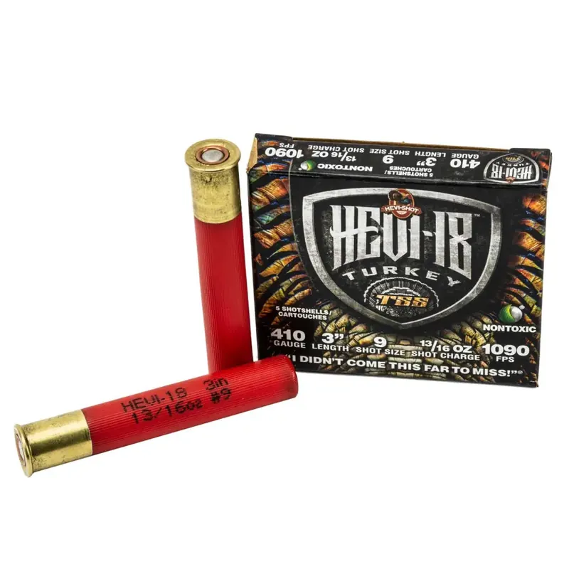 Hevishot 1009 Hevi-18 Turkey TSS 410 Gauge 3 13/16 oz 9 Shot 5 Round Box