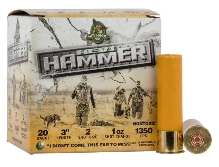 Hevishot 29002 Hevi-Hammer 20 Gauge 3 1 oz 2 Shot 25 Round Box