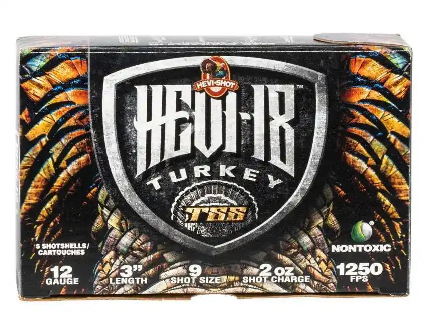Hevishot 4009 Hevi-18 Turkey TSS 12 Gauge 3 2 oz 9 Shot 5 Round Box