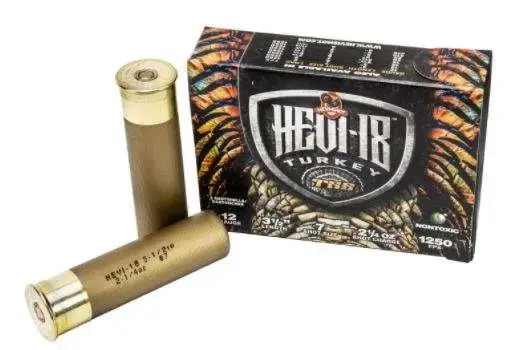 Hevishot 4507 Hevi-18 Turkey TSS 12 Gauge 3.5 2 1/4 oz 7 Shot 5 Round Box