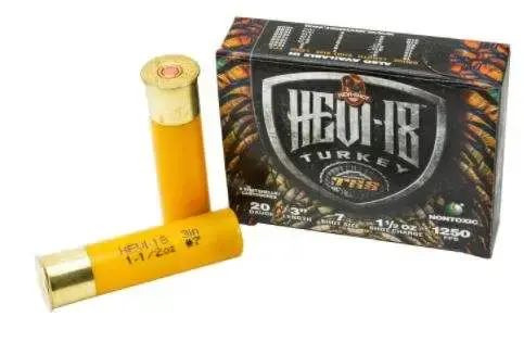 Hevishot 7009 Hevi-18 Turkey TSS 20 Gauge 3 1 1/2 oz 9 Shot 5 Round Box