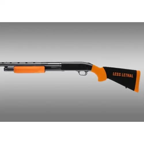 Mossberg 500 12 Gauge Less Lethal Orange OverMolded Shotgun Stock w/forend