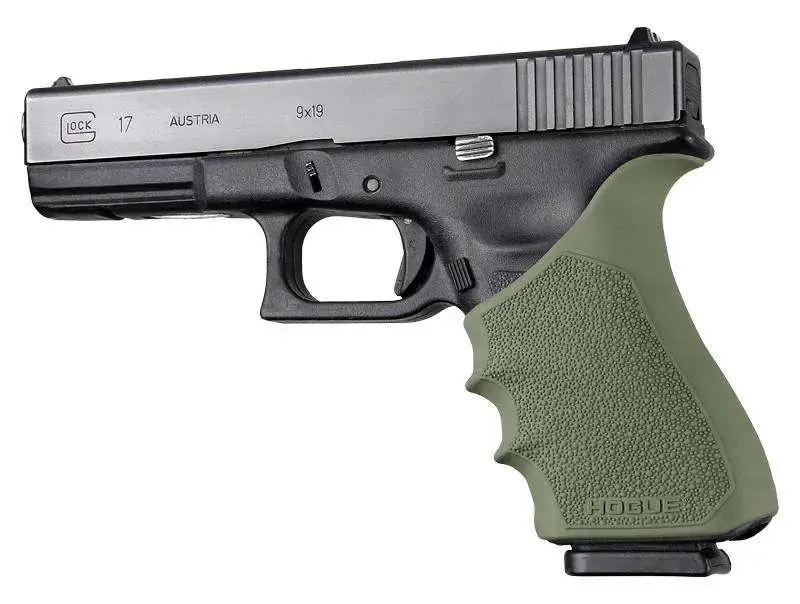 HandAll Beavertail Grip Sleeve Glock 17, G17 MOS, G17L, G22, G35, G35 MOS, G34, G34 MOS, G31, G37 Gen 3-4 OD Green