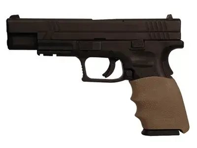 Hogue HandAll Hybrid Grip Sleeve Springfield XD 9 Textured Rubber Desert Tan