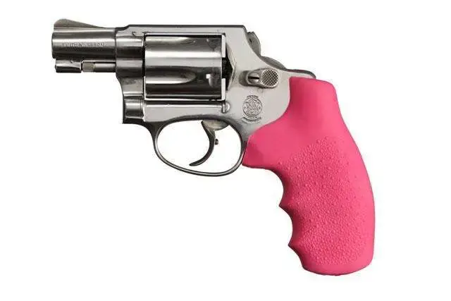 S&W J Frame Round Butt Rubber Monogrip Pink