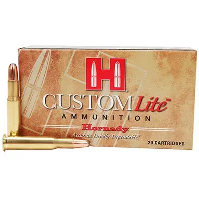 Hornady 80806 Custom Lite 30-30 Win 150 gr Round Nose (RN) 20 Round Box
