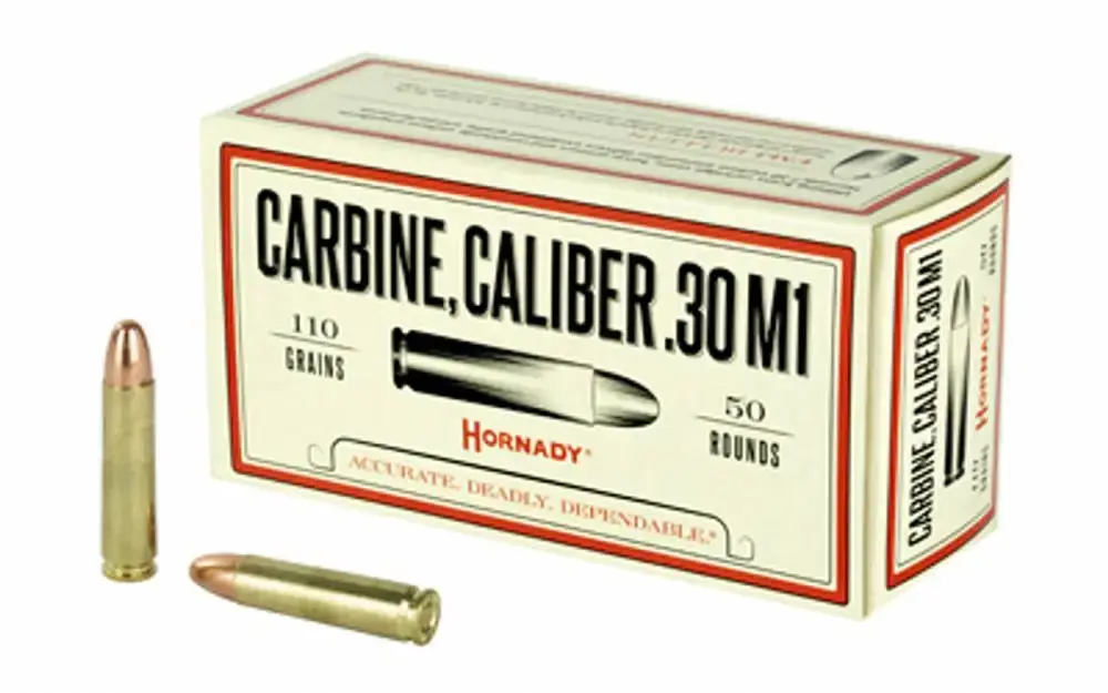 Hornady 8102 Custom 30 Carbine 110 gr Full Metal Jacket (FMJ) 50 Round Box