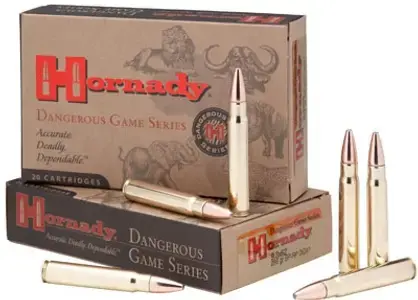 Hornady 82303 Dangerous Game 9.3mmx62 Mauser 286 gr InterLock Spire Point-Recoil Proof 20 Round Box