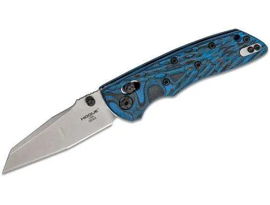 Deka 3.25" ABLE Lock Folder - Modified Wharncliffe Blade Tumble Finish - G-10 Frame - G-Mascus Blue Lava