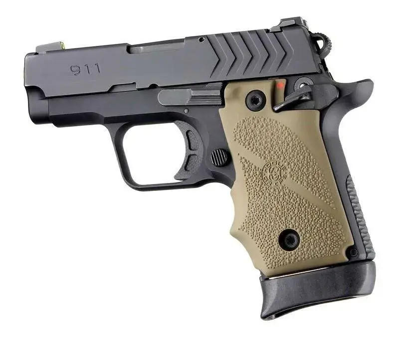 Springfield Armory 911 .380 Ambi Safety Rubber Grip w/FG FDE