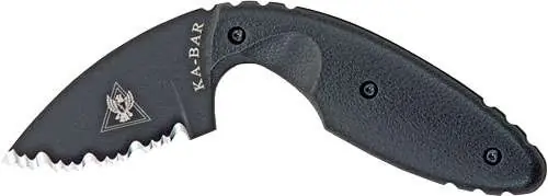 Ka-Bar 1481 TDI Law Enforcement 2.31" Drop Point Serrated AUS 8A Steel Zytel Black Handle Fixed