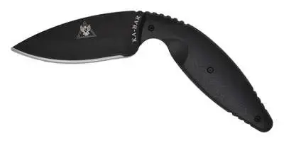 Ka-Bar 1482 TDI Law Enforcement 3.69" Drop Point Plain AUS 8A Steel Zytel Black Handle Fixed