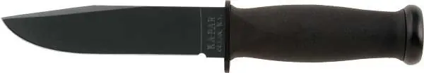 Ka-Bar 2221 Mark I 5.13" Drop Point Plain 1095 Cro-Van Black Kraton G Handle Fixed