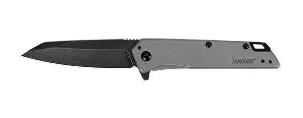 Kershaw 1365 Misdirect 2.90" Reverse Tanto Plain Black Oxide BlackWash 4Cr13 Gray Bead Blasted SS Handle Folding