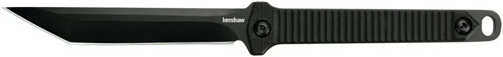 Kershaw 4008X Dune 3.80" American Tanto Plain Black Oxide 3Cr13 Steel FRN Black Handle Fixed