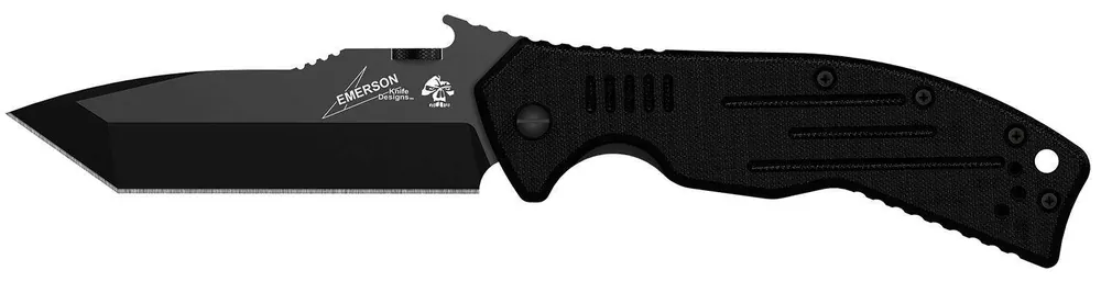 Kershaw 6044TBLK CQC 8K 3.50" American Tanto Plain Black Oxide 8Cr14MoV SS G10 Black Handle Folding