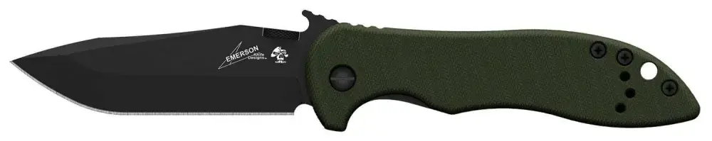 Kershaw 6074OLBLK CQC 5K 3" Drop Point Plain Black Oxide 8Cr14MoV SS G10 Olive Drab Handle Folding