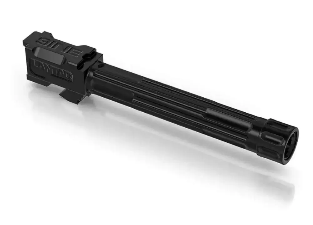 Lantac 9INE Glock 17 9mm Luger 4.48" Black Fluted/Threaded