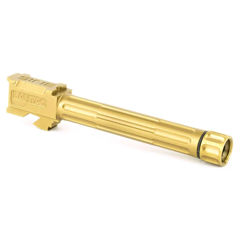 Lantac 01GBG17THBRN 9INE 9mm Luger 4.48" fits Glock 17 Gen 3-4 Bronze Fluted/Threaded