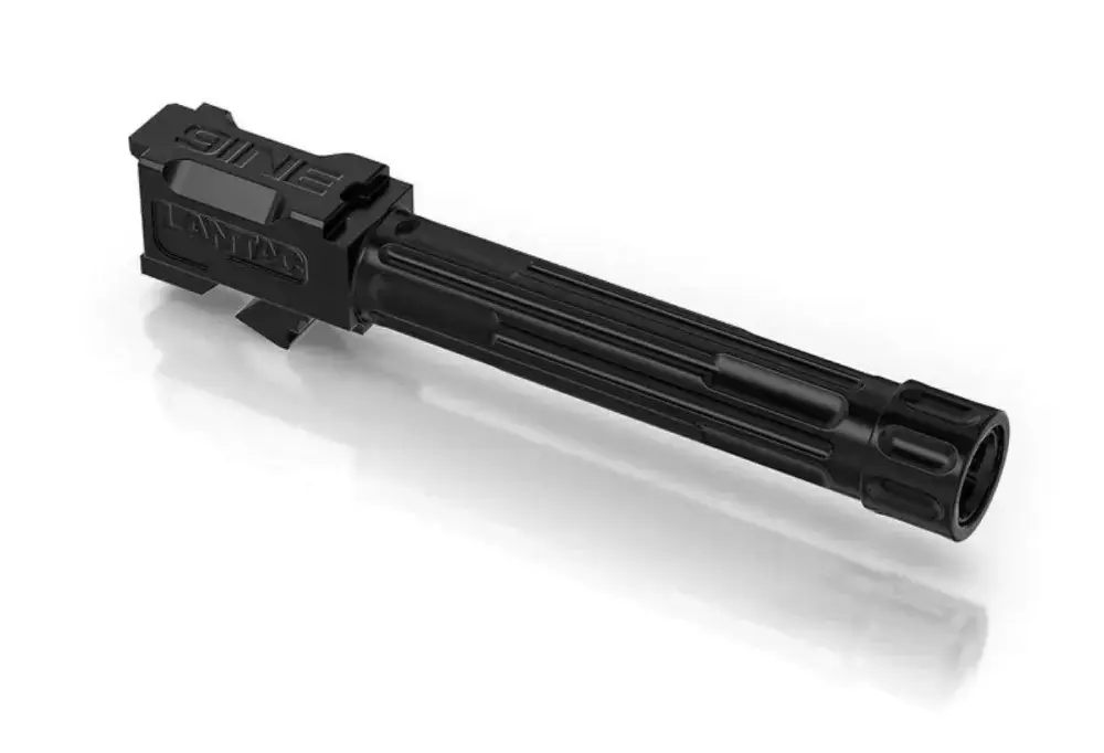 Lantac 9INE Glock 19 9mm Luger 4.01" Black Fluted/Threaded