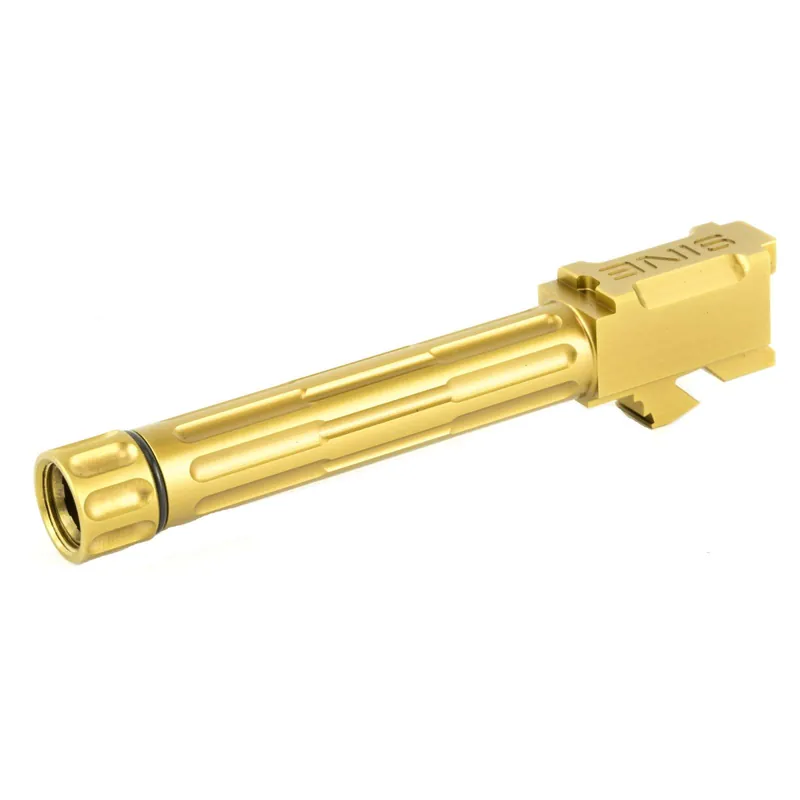 Lantac 01GBG19THBRN 9INE 9mm Luger 4.01" fits Glock 19 Gen 3-4 Bronze Fluted/Threaded