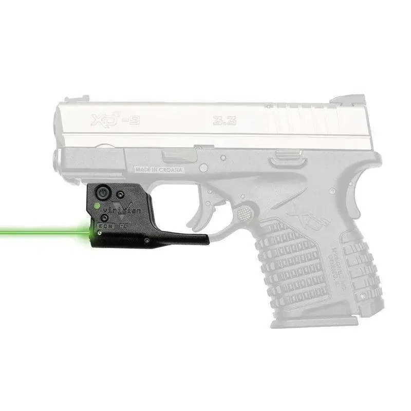 Viridian 9200018 Reactor R5 Gen 2 Green Laser Springfield XD-S 510-532 nm Wavelength Trigger Guard Instant-On Holster