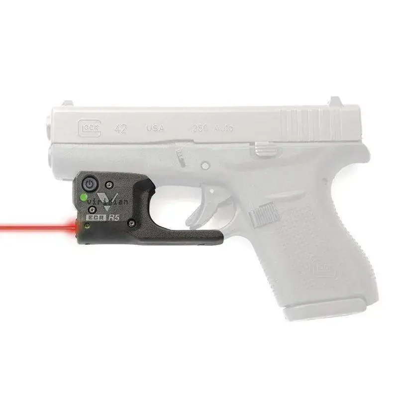 Viridian 9200025 Reactor R5-R Gen 2 Red Laser Glock 42 635-650 nm Wavelength Trigger Guard Instant-On Holster