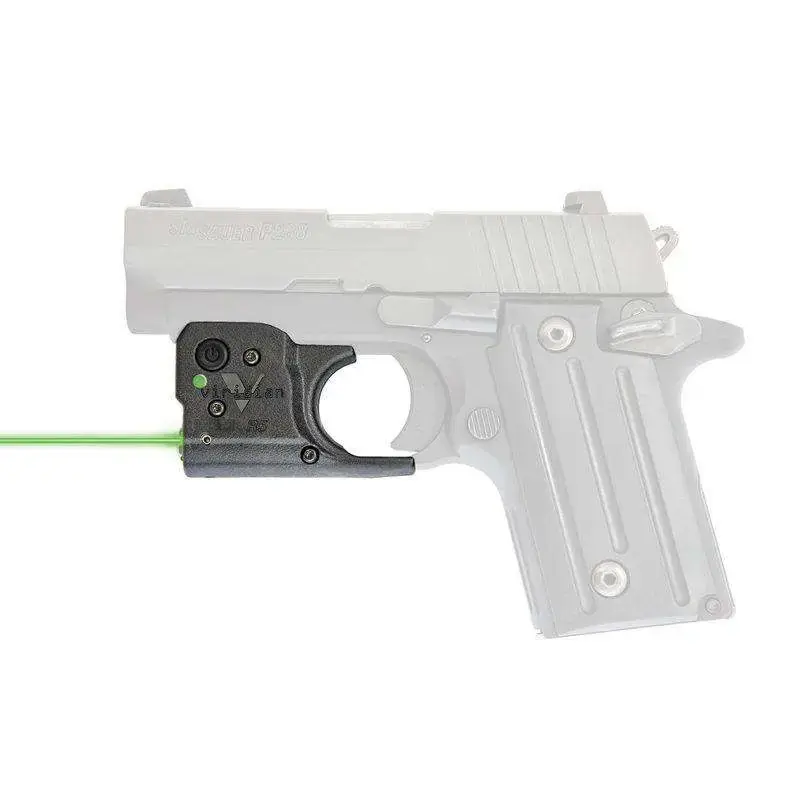 Viridian 9200030 Reactor R5 Gen 2 Green Laser Sig Sauer P238/P938 510-532 nm Wavelength Trigger Guard Instant-On Holster