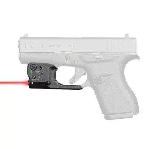 Viridian 9200037 Reactor R5-R Gen 2 Red Laser Glock 43 635-650 nm Wavelength Trigger Guard Instant-On Holster