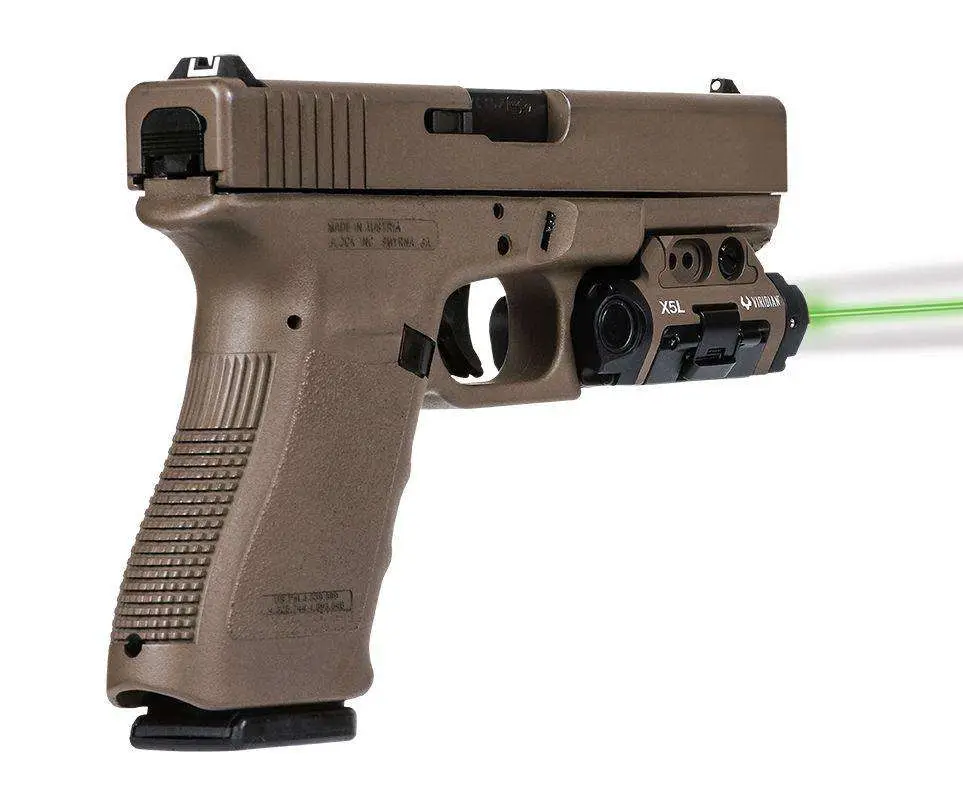 Viridian X5L Gen 3, Green Laser with Tactical Light, FDE, Universal Mount